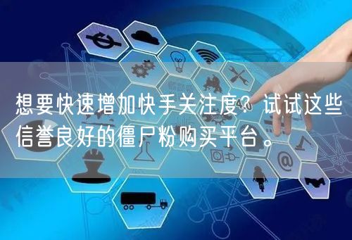 想要快速增加快手关注度?试试这些信誉良好的僵尸粉购买平台。