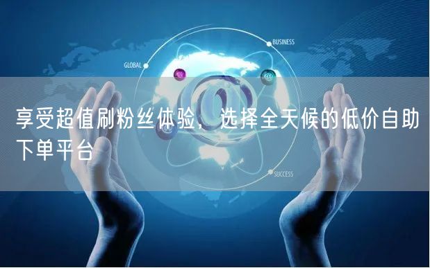 享受超值刷粉丝体验,选择全天候的低价自助下单平台