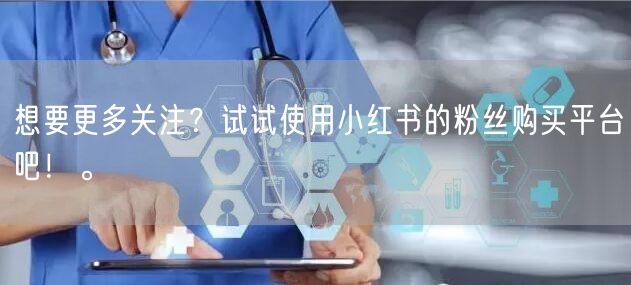 想要更多关注？试试使用小红书的粉丝购买平台吧！。