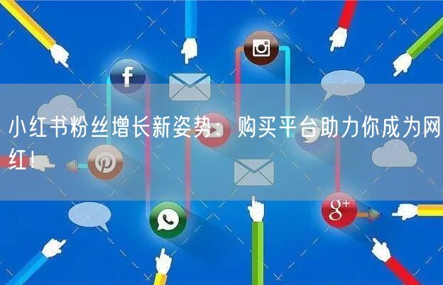 小红书粉丝增长新姿势：购买平台助力你成为网红！